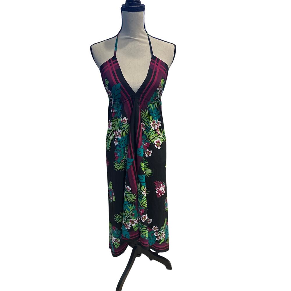 Women’s Old Navy Floral High Low Halter Dress. Size Small